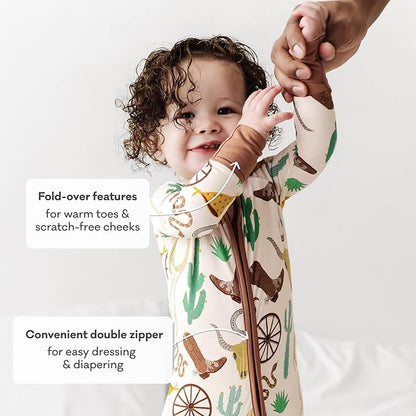 Little Sleepies Pajamas for Baby Boys & Girls, Viscose from Bamboo Baby Pajamas, Preemie & Newborn Sleepers, 2-Way Zipper PJs