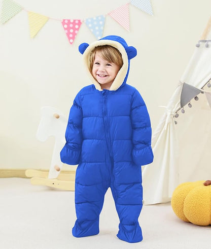 BFUSTYLE Baby Snowsuit 0-24 Months Winter Clothes Infant Boy Girl Puffer Jacket Newborn One Piece Coat with Hooded