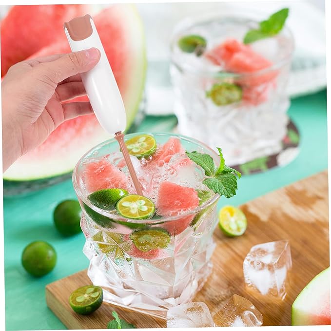 Unomor Electric Handheld Milk Powder Mixer with Extended Handle Multifunctional Stirrer for Bottles Cups and Mugs Portable Drink Mixing Tool for Formula Tea and Protein Shakes Easy to