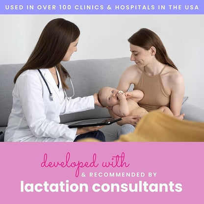 Lactation Massager - Patented Breastfeeding Relief, Boost Milk Flow & Ease Discomfort from Clogged Ducts, Engorgement, Mastisis - Postpartum Essentials for Nursing Moms - HSA/FSA Medical Device