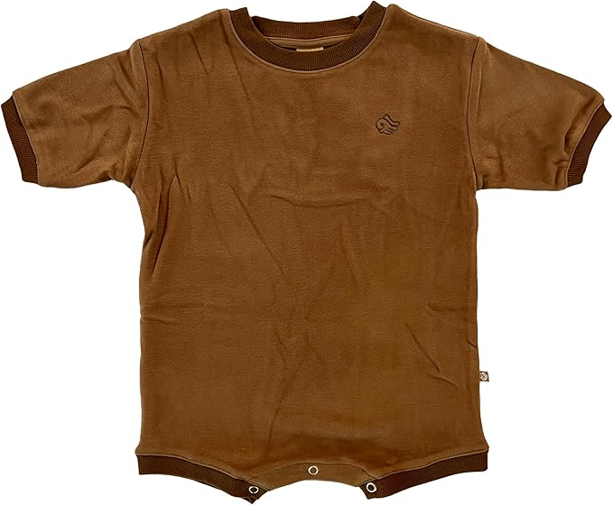 Geneve Oversized Brushed Jersey Romper - Angel Wing Embroidery - Cozy