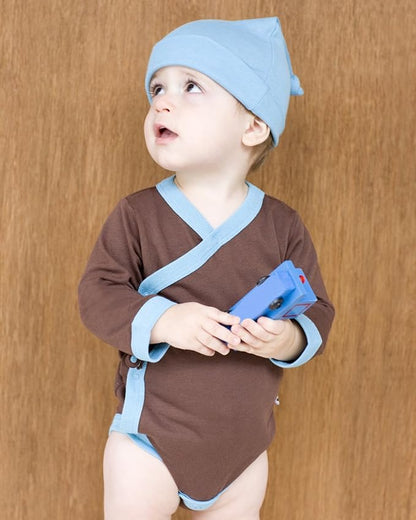 Babysoy Baby Kimono Wrap Around Onesie Bodysuit