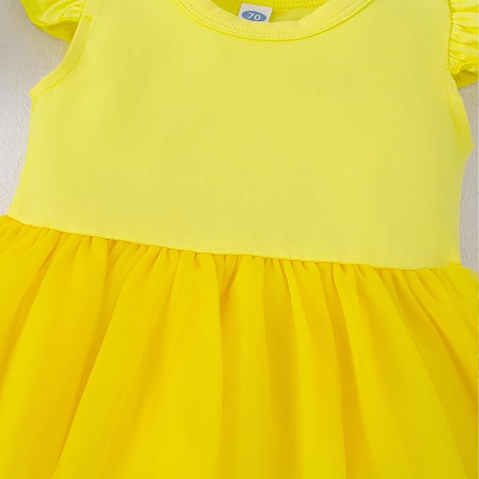 Magic Park 0-18M Infant Bodysuit Tutu Dress Baby Girl Romper Dress Toddler Solid Color Tulle Skirt Baptism Holidays Outfits