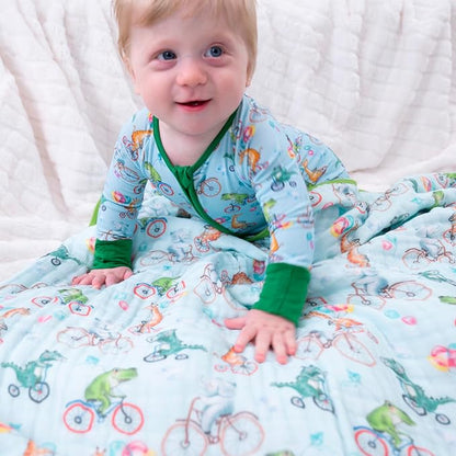 LollyBanks Baby Pajamas, 2-Way Zipper Infant Romper, 95% Viscose Made from Bamboo and 5% Spandex, Baby Sleepers