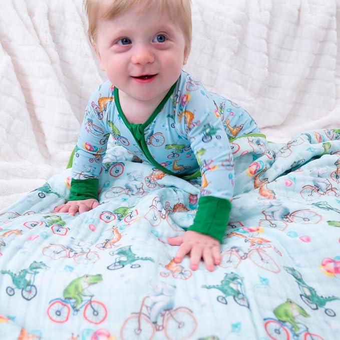 LollyBanks Baby Pajamas, 2-Way Zipper Infant Romper, 95% Viscose Made from Bamboo and 5% Spandex, Baby Sleepers