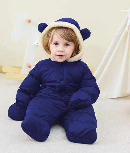BFUSTYLE Baby Snowsuit 0-24 Months Winter Clothes Infant Boy Girl Puffer Jacket Newborn One Piece Coat with Hooded
