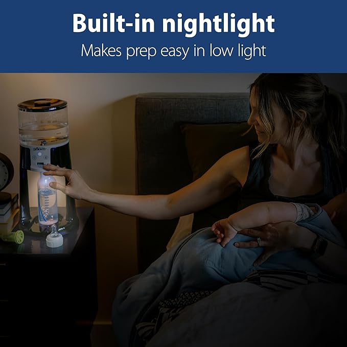 Dr. Brown's Insta-Prep Warm Water Dispenser to Instantly Prepare Baby’s Formula Bottle,Large Capacity Glass Tank with 3 Temperature Settings,Blue