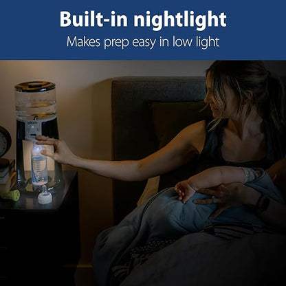 Dr. Brown's Insta-Prep Warm Water Dispenser to Instantly Prepare Baby’s Formula Bottle,Large Capacity Glass Tank with 3 Temperature Settings,Blue