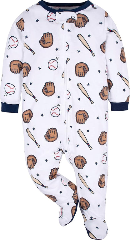 Gerber Baby Girls 4 Pack Sleep 'N Play Footie