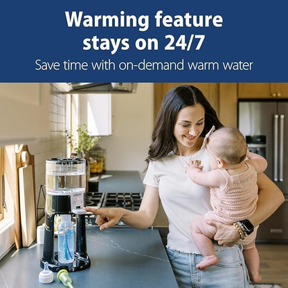 Dr. Brown's Insta-Prep Warm Water Dispenser with Baby Formula Dispenser, Gray