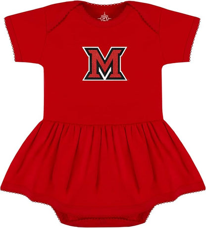 Creative Knitwear College Baby Picot Bodysuit Dress - Team Logo, Multiple Colors, for Baby Girls (0-24 Months)