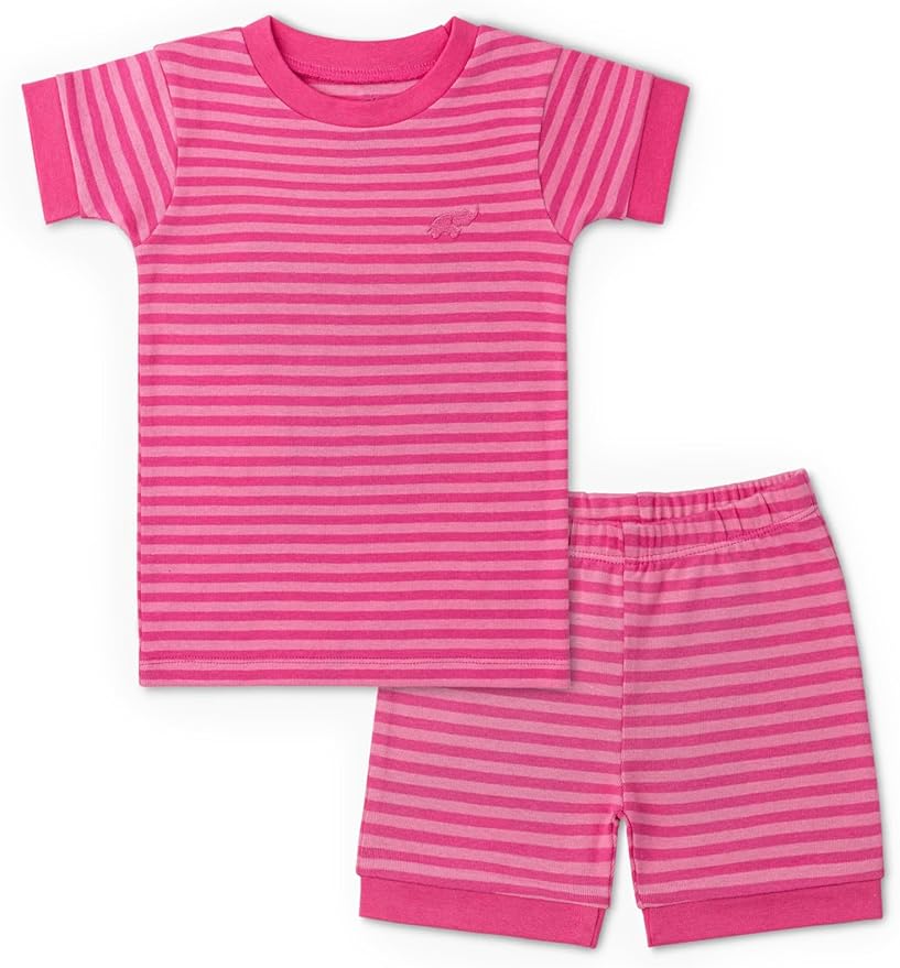 MONICA + ANDY baby-boys Organic Two-piece Shorty Pajama Set