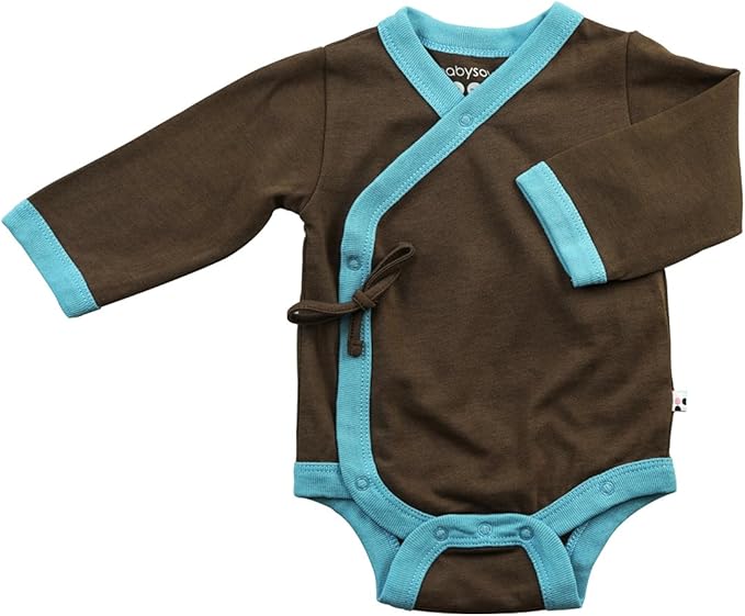 Babysoy Baby Kimono Wrap Around Onesie Bodysuit