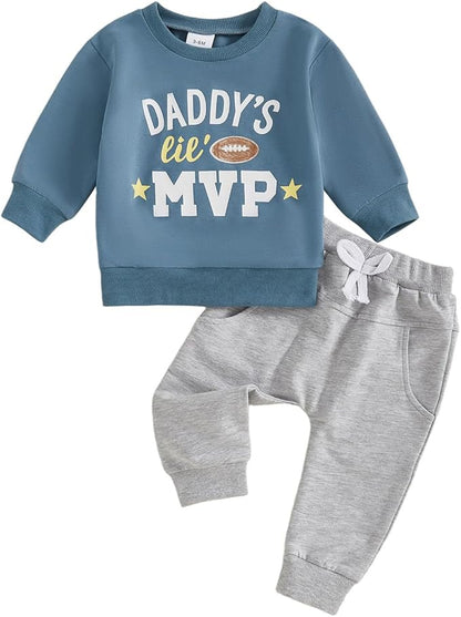 CIYCUIT Toddler Baby Boy Clothes Long Sleeve Sweatshirt Pants Set Fall Winter Outfits