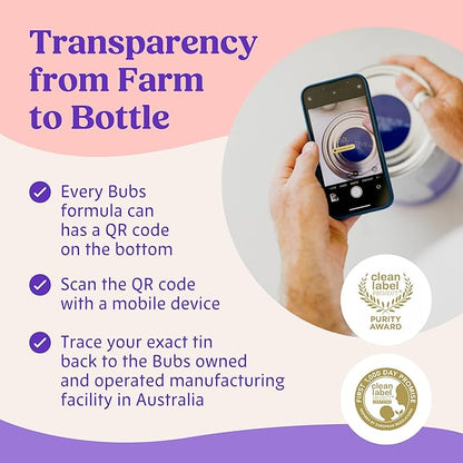 Bubs Goat Toddler Nutritional Drink, Non-GMO Whole Goat Milk-Based Gentle Formula, for Kids 12-36 Months, 20 oz