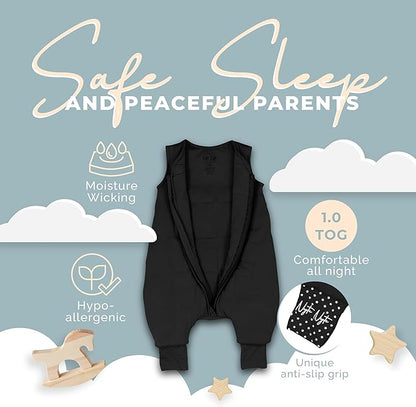 Nyte Nyte Baby - Sleeveless Soft Baby & Toddler Sleeping Sack, Breathable with Adjustable Feet Cuffs & Anti-Slip Grip