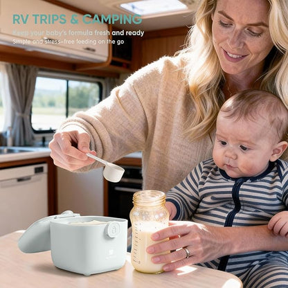 Termichy Milk-Powder Formula Dispenser Container: 14OZ Baby Formula Storage Container for Travel - Portable Formula Holder 400g