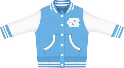 Creative Knitwear College Baby Varsity Jacket Lightweight - Team Logo, Multiple Colors, Unisex, (0 Months - 4T)