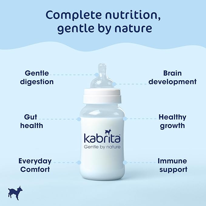 Kabrita Goat Milk-Based Infant Formula Powder with Iron, DHA, ARA & Prebiotics, for Infants 0–12 Months, Non-GMO, 28 oz