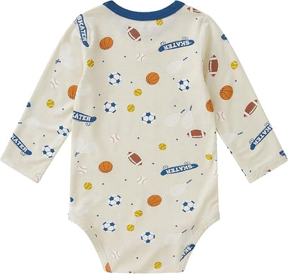 pureborn Baby Boys Girls Bodysuit Super Soft Cotton Romper 0-24 Months