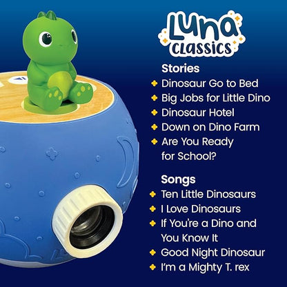 Dinosaur Figurine Cartridge – Projects 5 Prehistoric Stories and 5 Dino Songs, Over 35 Minutes of Roaring Audio Content | Gift and Toy for Ages 3+