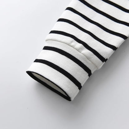 Toddler Infant Baby Boy Clothes Striped Long Sleeve Hoodie Tops Sweatsuit Pants Outfit Set