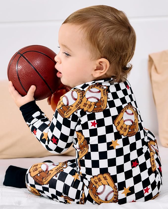 Bamboo Viscose Baby Convertible Footie Pajama, Zipper Pajamas for Baby Boys & Girls, Sleep & Play Footed Pjs