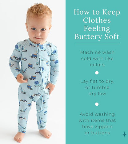 Posh Peanut Convertible Baby Sleepers - Girls Footless Baby Pajamas with 2 Way Zipper for Easy Diaper Changes