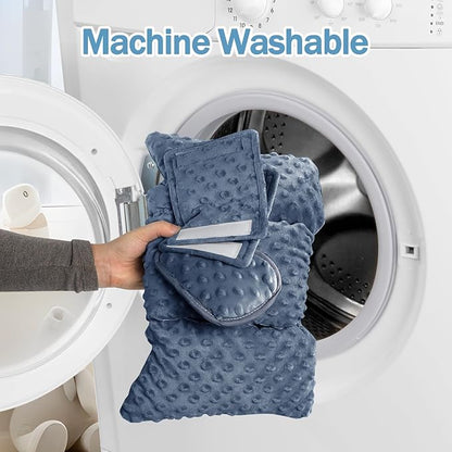 Infant Car Seat Insert Boy Girl, 3 in 1 Newborn Carseat Insert with Strap Pads, Car Seat Head Support for Baby Strollers, Swings, and Bouncers, Comfortable and Machine Washable, Blue