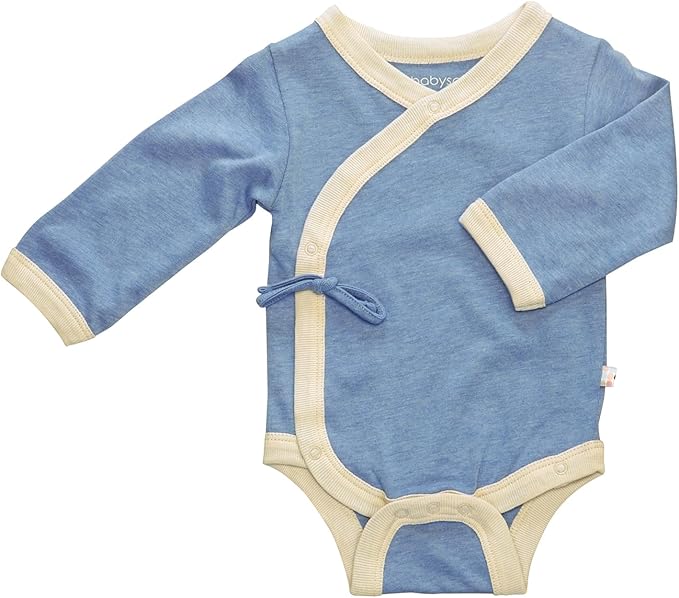 Babysoy Baby Kimono Wrap Around Onesie Bodysuit
