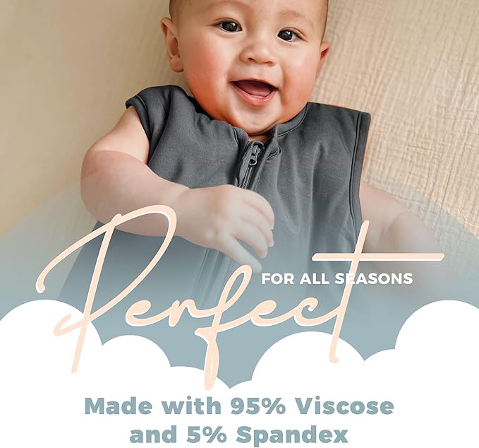 Nyte Nyte Baby - Sleeveless Soft Baby & Toddler Sleeping Sack, Breathable with Adjustable Feet Cuffs & Anti-Slip Grip