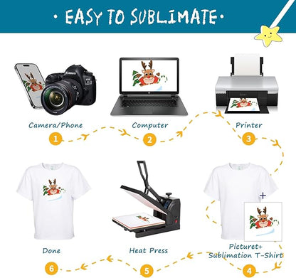 4 Pack Toddler Blank Sublimation T-Shirt,Modal Crew Neck Short Sleeve, T-Shirt for Kids Baby Children