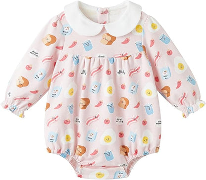 pureborn Baby Girls Boys Bodysuit Super Soft Cotton Romper 0-24 Months