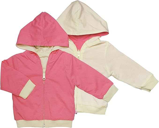 Babysoy Baby & Tot Unisex Reversible Zipper Hoodie Jacket