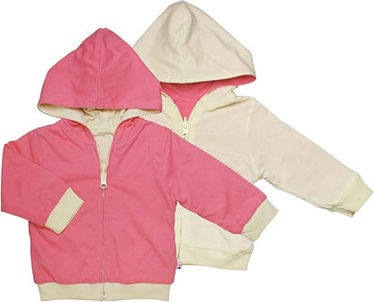 Babysoy Baby & Tot Unisex Reversible Zipper Hoodie Jacket