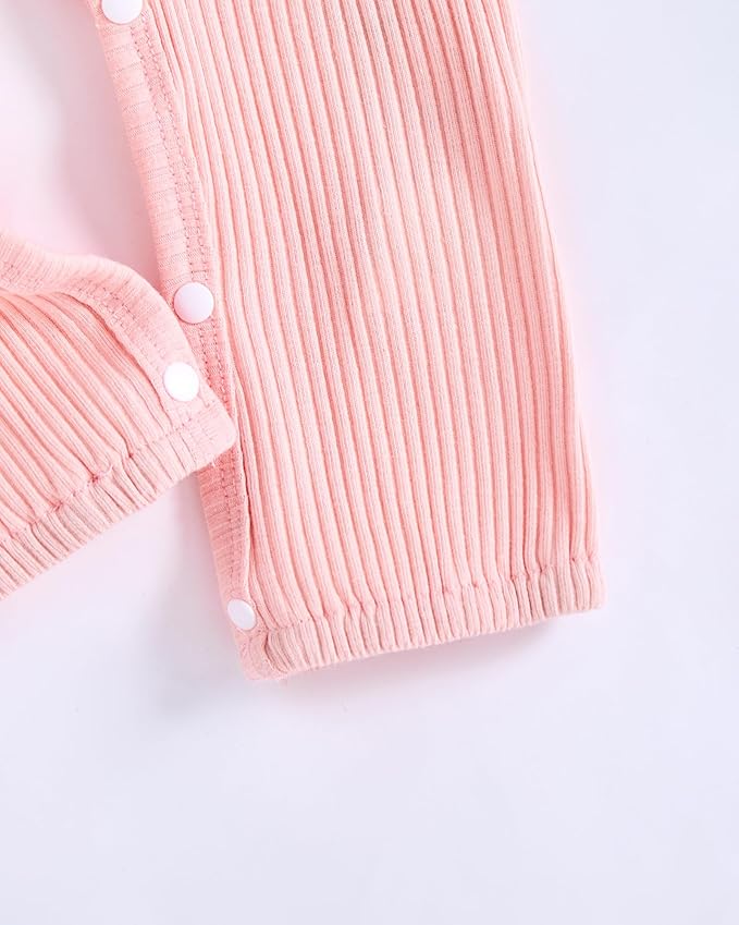 Infant Baby Girl Clothes Newborn Girl Romper Fall Winter Outfit Ruffle Long Sleeve Jumpsuit Romper Cute Baby Girl Outfit