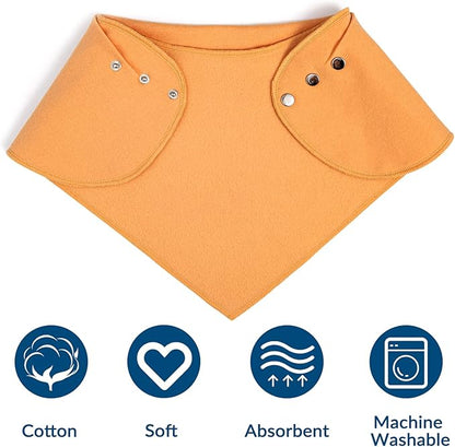 Adult Drool Bib for Special Needs, 3 Pk Soft Absorbent Large Bandana Bibs Set for Kids 4+, Men Women, Teens & Adults