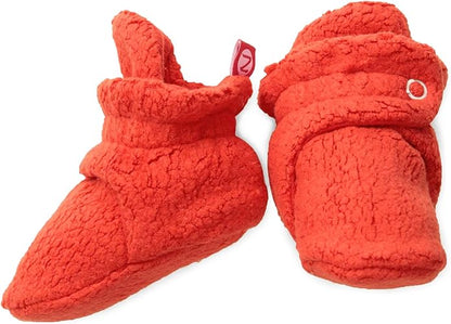 Zutano Unisex Fleece Baby Booties, Two Snap Closure, Newborn to 24 Months