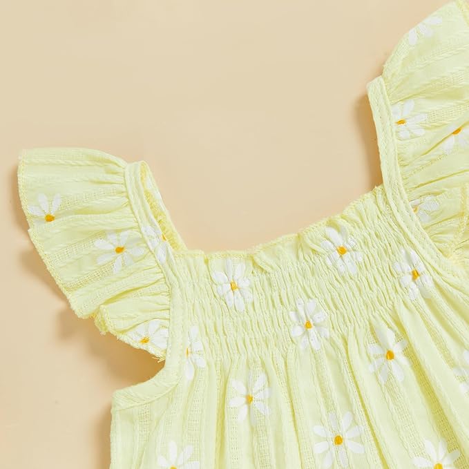 Mubineo Baby Girl Summer Clothes Cute Ruffle Tops Dress Shorts Outfits Set Infant Toddler Shrit Bloomers Princess Outfit