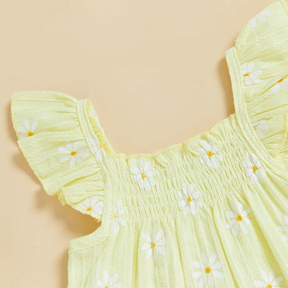 Mubineo Baby Girl Summer Clothes Cute Ruffle Tops Dress Shorts Outfits Set Infant Toddler Shrit Bloomers Princess Outfit