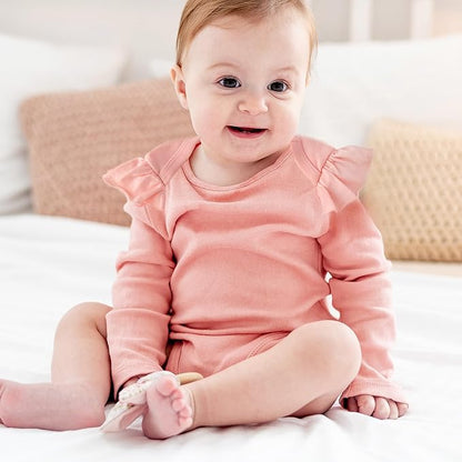 Blake 5-Pack Long Sleeve Bodysuits 100% Organic Cotton Baby Boys & Girls