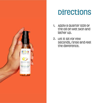 Nature's Baby Gentle Cleansing Bath & Shower Oil Combination For Mom and Baby, Formulated for Dry & Sensitive Skin, No Sulfate, DEA, Preservatives or Paraben, Coconut Pineapple, 4 Oz (2-Pack)