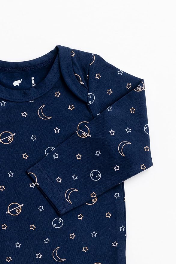 monica + andy Long Sleeve Jack & Jill Bodysuit, Organic Baby Clothes for Girls & Boys, For Preemie, Newborn & Infant