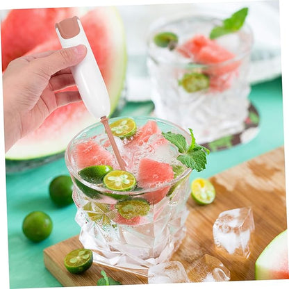 Handheld Electric Mixer for Milk Powder with Extended Handle Battery Operated Drink Mixer for Bottles and Cups Portable Automatic Stirrer for Juice and Formula Preparation Mixing