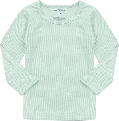 AVAUMA Baby Boys Girls Pajama Set Kids Toddler Snug fit Ribbed Sleepwear pjs for Daily Life Style