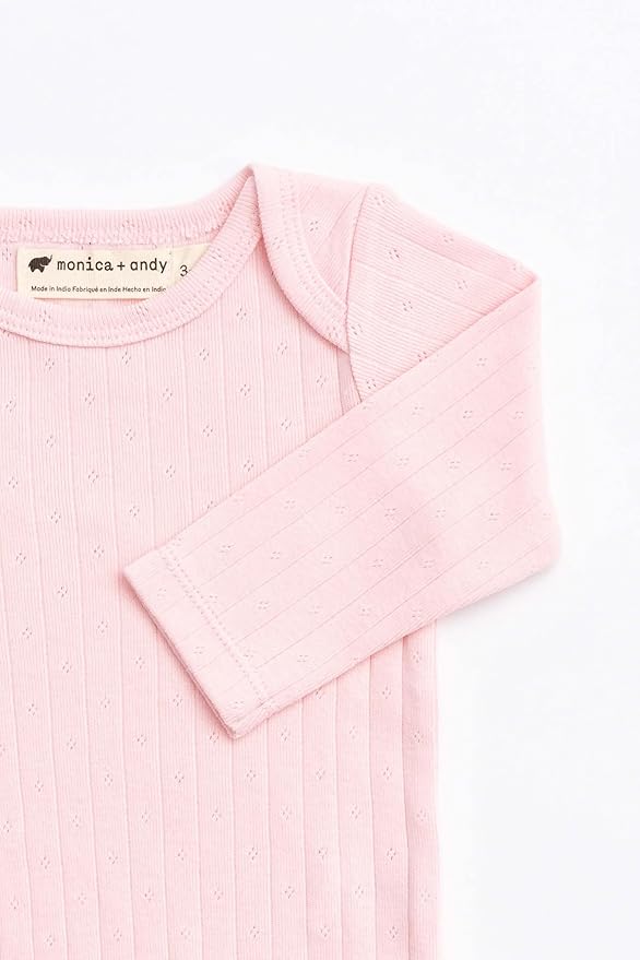monica + andy Long Sleeve Jack & Jill Bodysuit, Organic Baby Clothes for Girls & Boys, For Preemie, Newborn & Infant