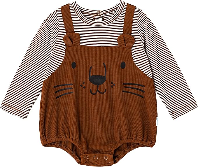 Baby Viscose from Bamboo Bodysuit for Boys Girls Long Sleeve Romper Soft Outfits for Infant One-Piece Cute Clothes