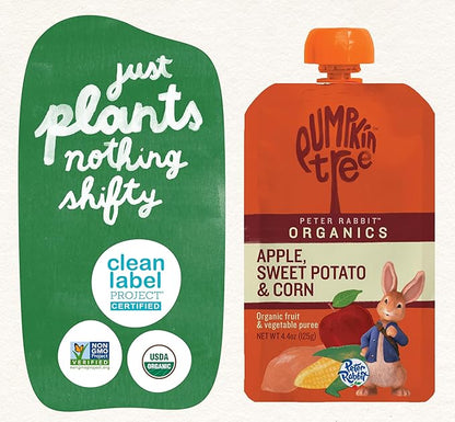Pumpkin Tree Peter Rabbit Organics, Apple, Sweet Potato, and Corn, 4.4 Ounce (Pack of 10)