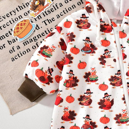 Unutiylo Unisex Baby Boys Girls Long Sleeve Infant Baby Zipper Hooded Jumpsuits Romper Loose Outfit Clothes