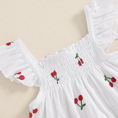 Mubineo Baby Girl Summer Clothes Cute Ruffle Tops Dress Shorts Outfits Set Infant Toddler Shrit Bloomers Princess Outfit